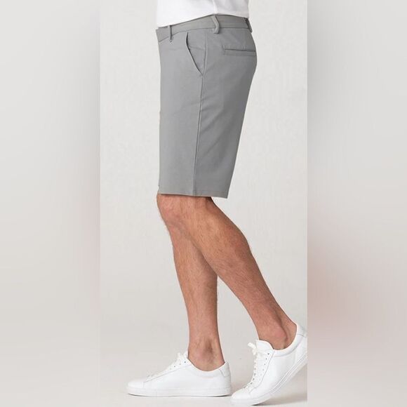 NWT SWET TAILOR Men’s 8” Gray Chino Short Regular Fit - Size 29 - Picture 3 of 11